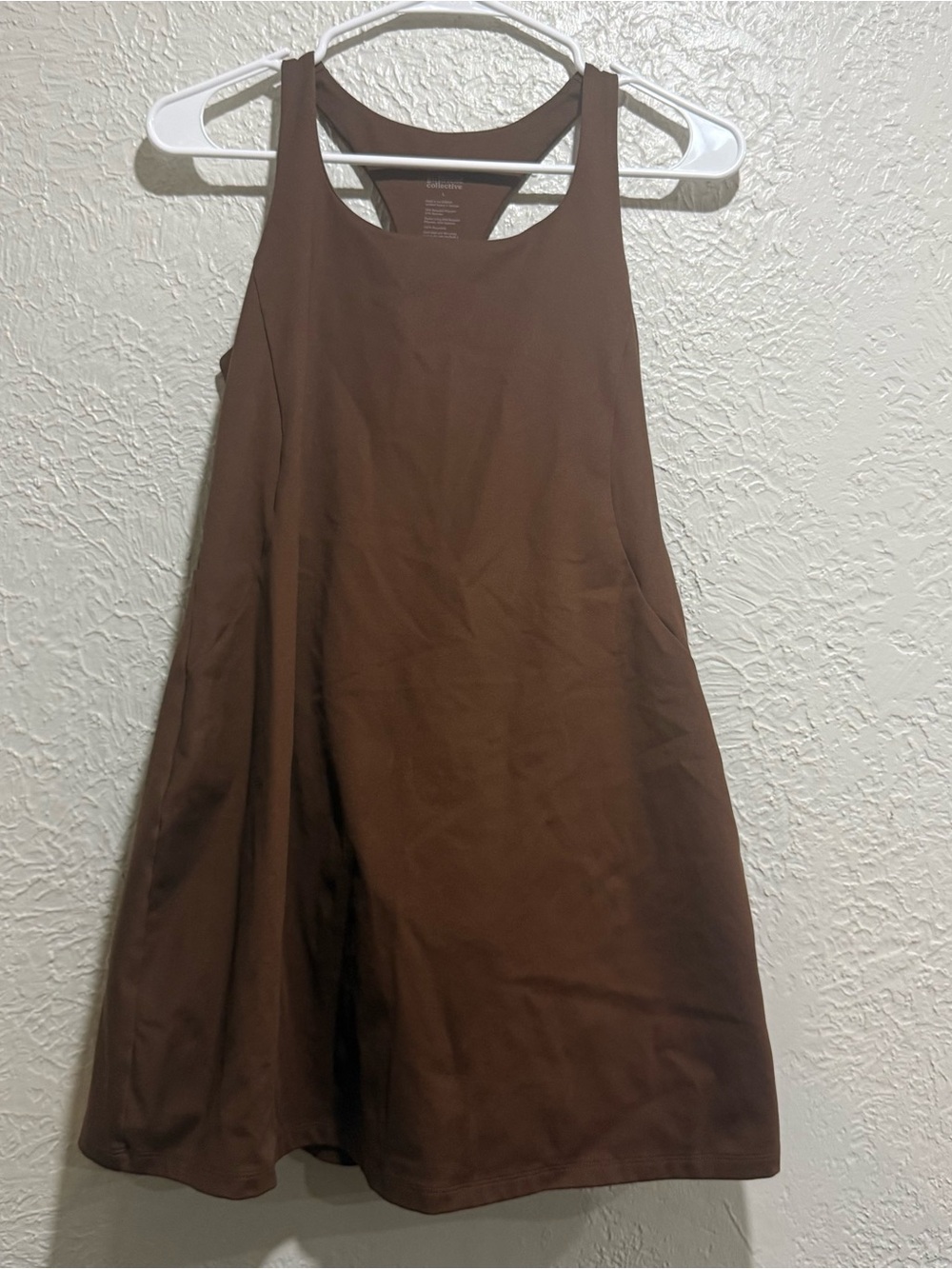Girlfriend Collective Earth Paloma Racerback Dress in Earth size large